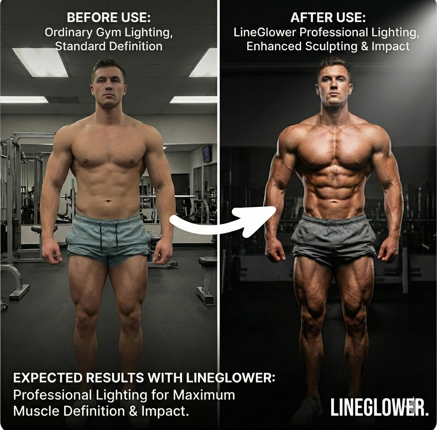 LineGlower Gym Posing Lamp